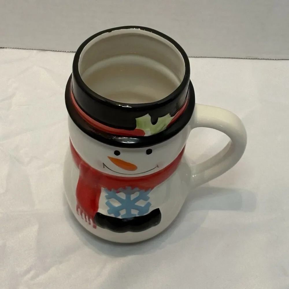 Bay Island Snowman Cocoa Coffee Mug Ceramic Winter Christmas Snowman